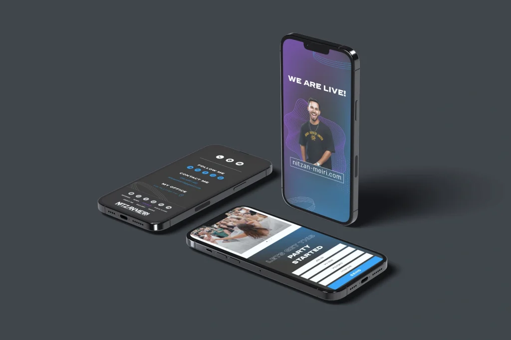 עיצוב ובניית אתר Onepage לדיג׳יי ניצן מאירי